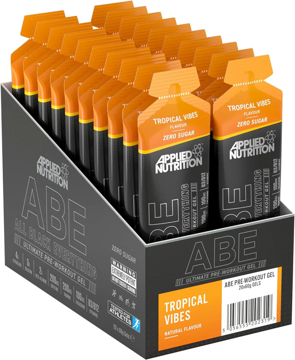 مكمل غذائي ABE Pre-Workout Gel من Applied Nutrition سعة 60 مل × 20