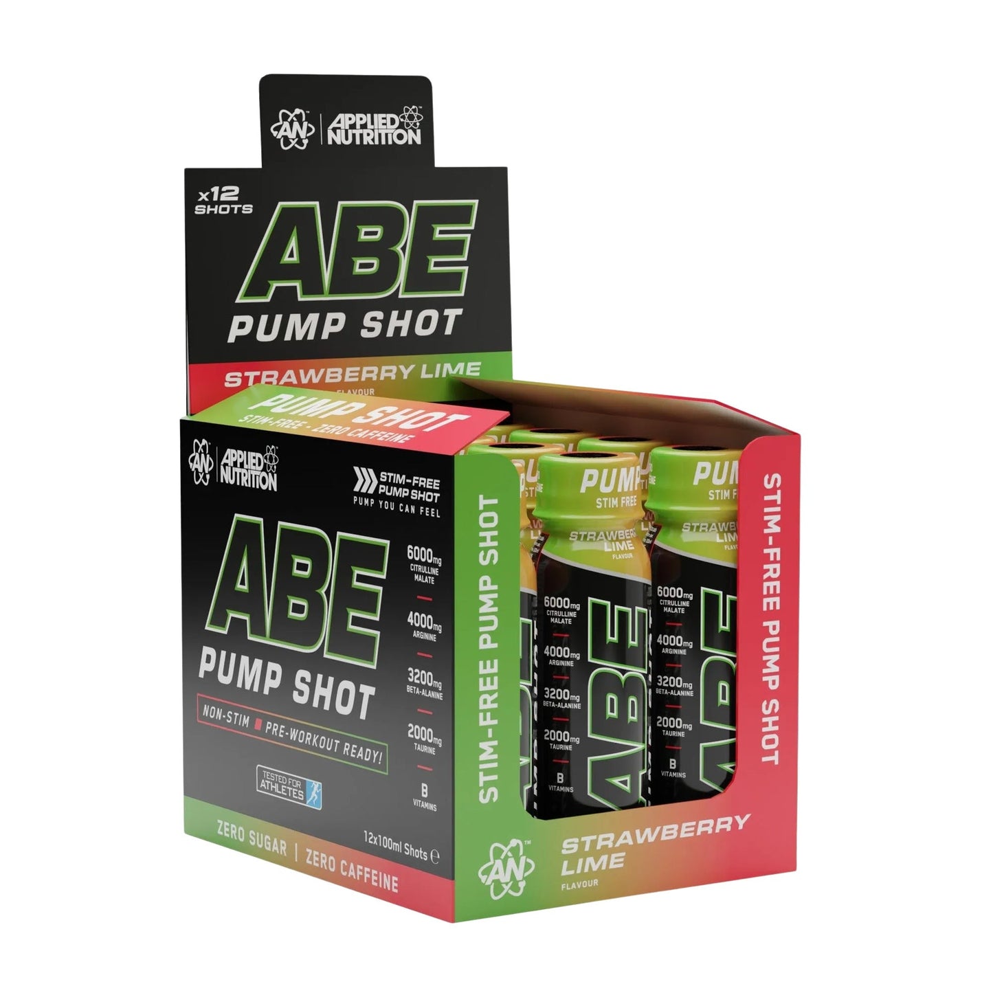 Applied Nutrition ABE Pump مشروبات طاقة خالية من المحفزات قبل التمرين – 12 × 100 مل