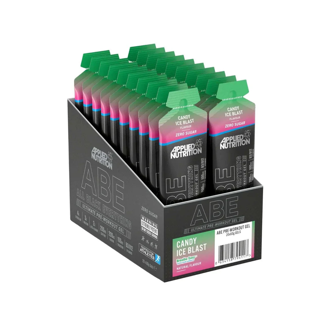 مكمل غذائي ABE Pre-Workout Gel من Applied Nutrition سعة 60 مل × 20