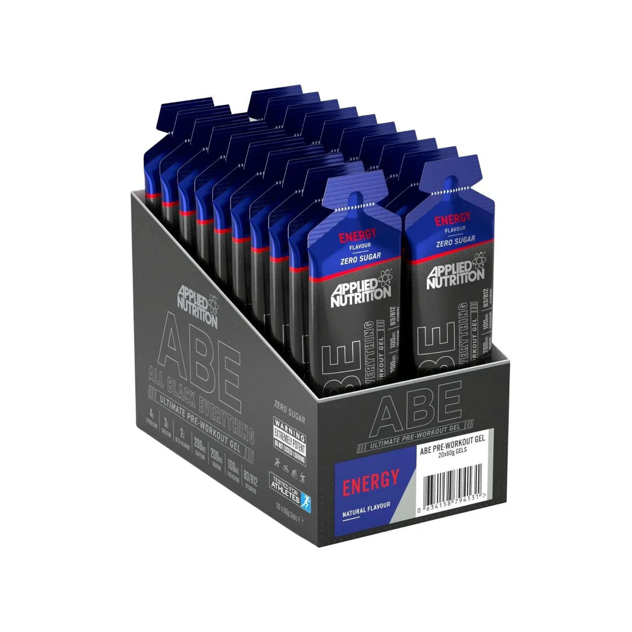 مكمل غذائي ABE Pre-Workout Gel من Applied Nutrition سعة 60 مل × 20