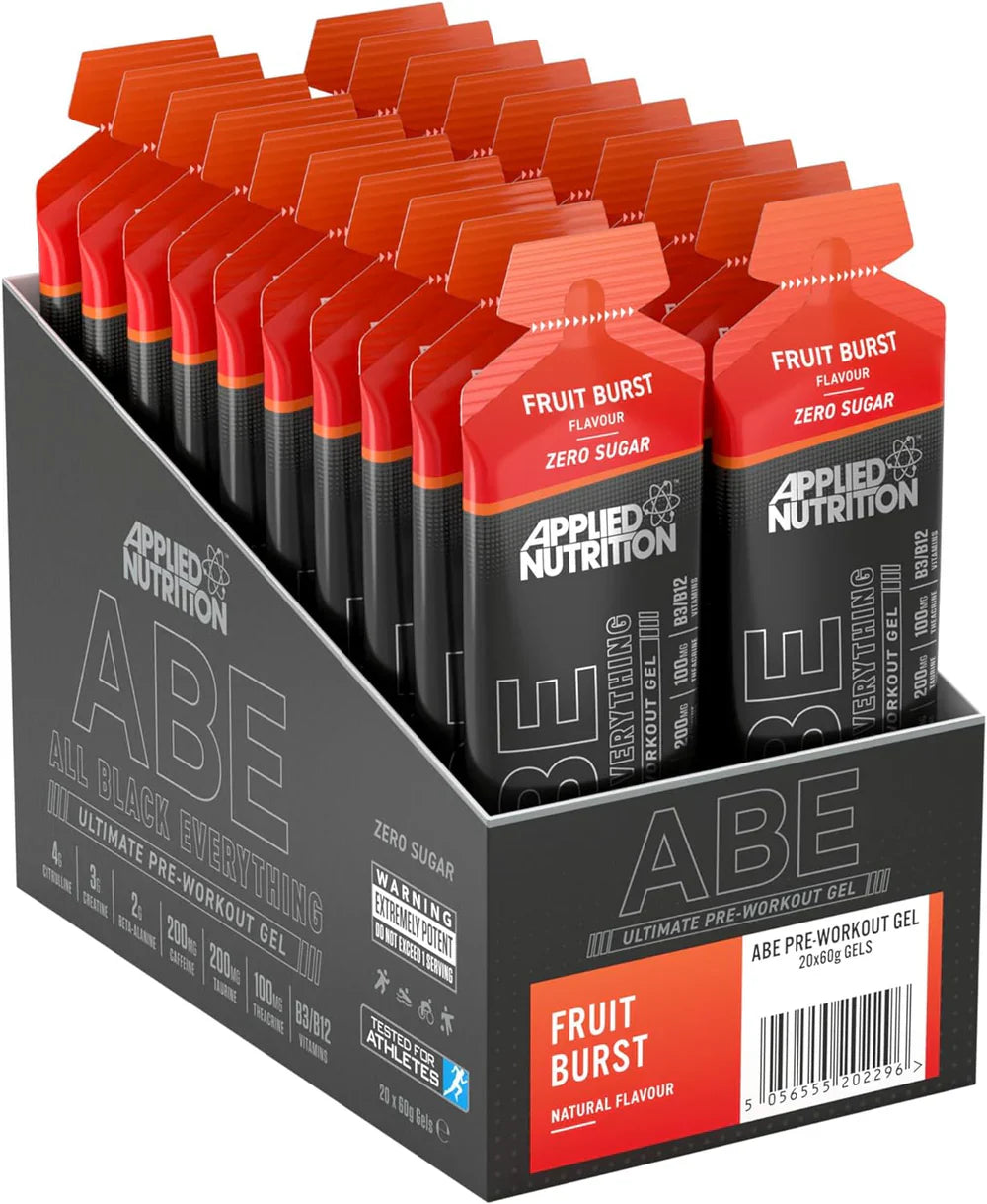 مكمل غذائي ABE Pre-Workout Gel من Applied Nutrition سعة 60 مل × 20
