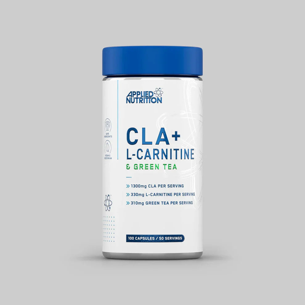 أقراص Applied Nutrition CLA L Carnitine والشاي الأخضر - 100 كبسولة
