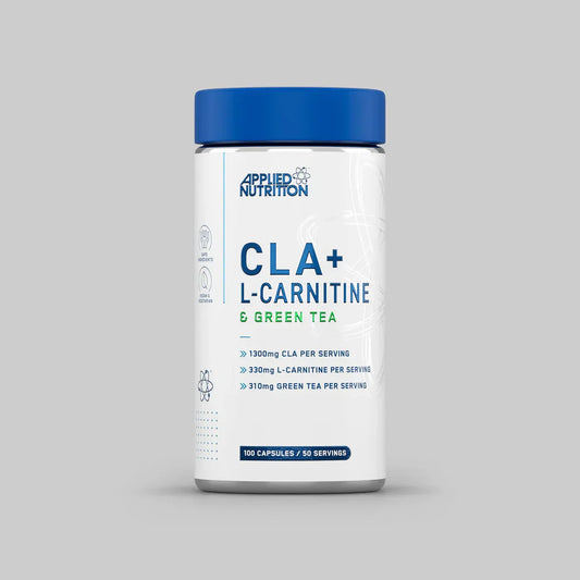 أقراص Applied Nutrition CLA L Carnitine والشاي الأخضر - 100 كبسولة